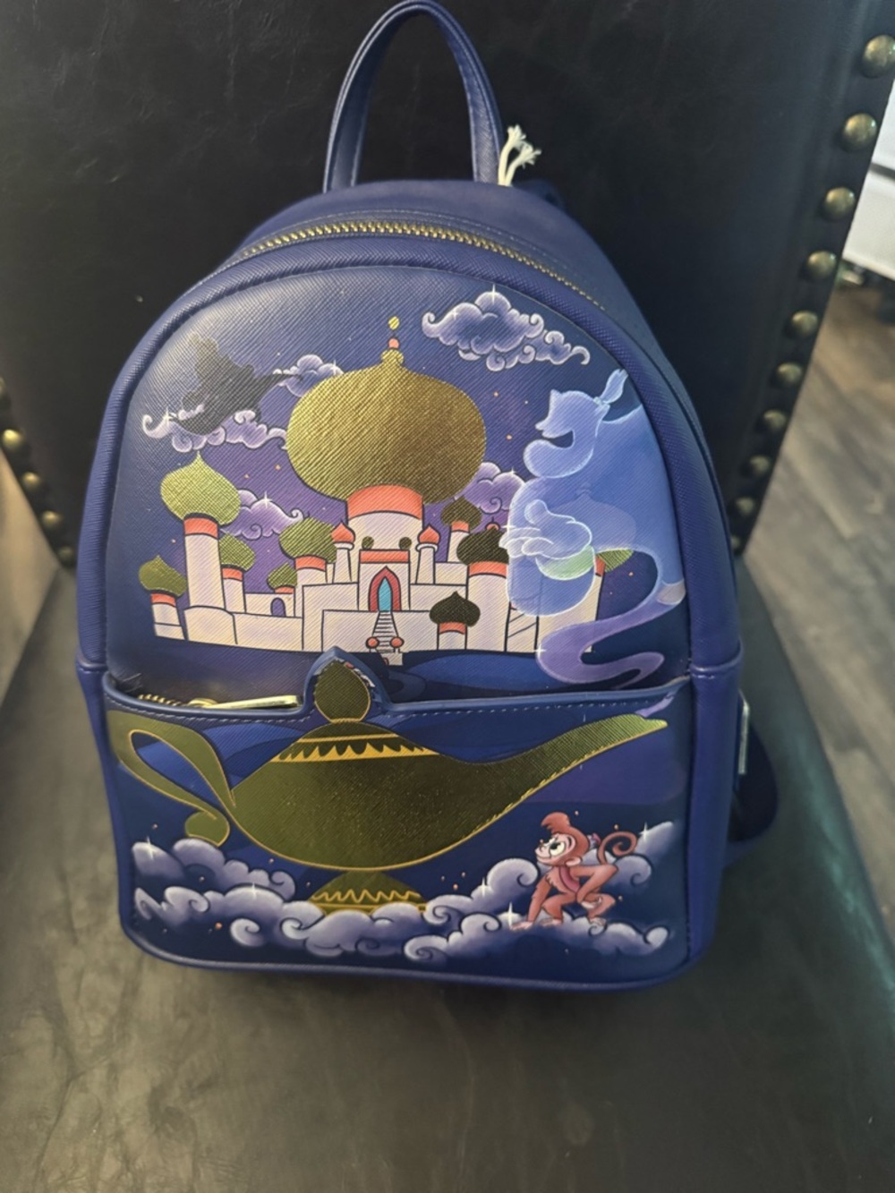 Loungefly Blue Aladdin Magic Lamp Mini Backpack